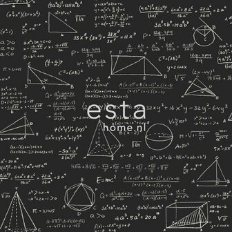 Esta Home Tekst 128230 Zwart Behang