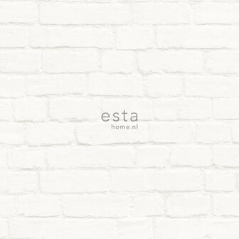 Esta Home Baksteen 138532 Wit Behang