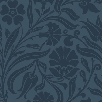 Esta Home Bloemen 139296 Blauw Behang