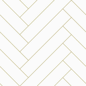 Esta Home Visgraat 139308 Wit Goud Behang