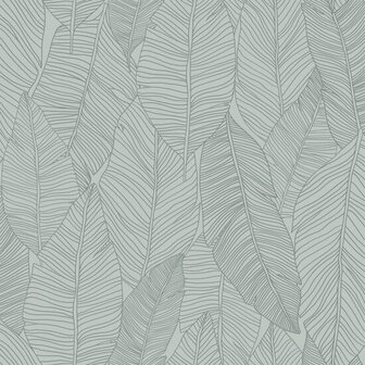 Esta Home Bladeren 139354 Groen Blauw Behang