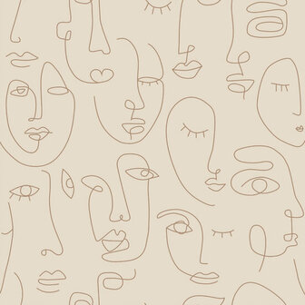 Esta Home Line Art 139374 Beige Behang