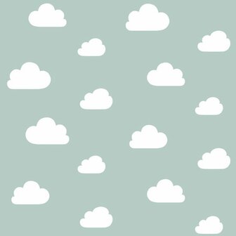 Esta Home Wolken 139487 Groen Behang