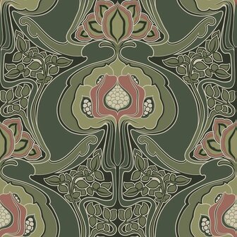 Esta Home Bloemen 139571 Groen Behang