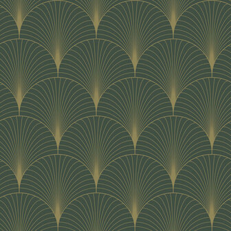Esta Home Bloom Groen Goud 139584 Behang