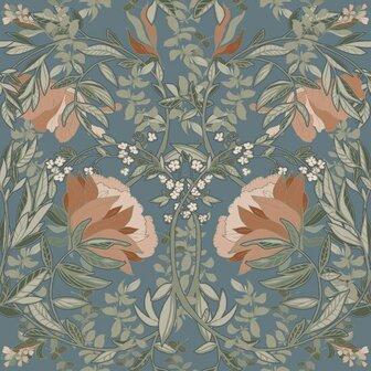 Esta Home Bloemen 139643 Multicolor Blauw Behang