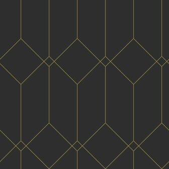 Esta Home Art Deco 139746 Zwart Goud Behang