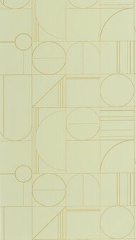 Caselio Outlines OTLS105067237 - Geel Behang
