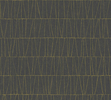 AS Creation Jade - 39506-3 / 395063 Zwart Behang