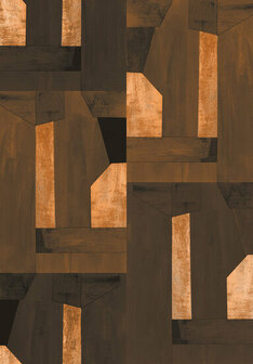 Eijffinger Revive 333677 Bruin Behang