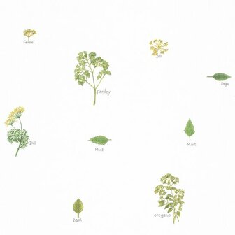 Caselio Bistrot D Alice BIS100627046 - Groen Behang