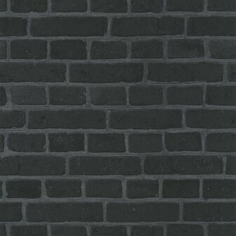 Caselio Bistrot D Alice BIS100689190 - Zwart Behang