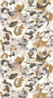 Caselio Flower Power FLP101871090 - Grijs Behang