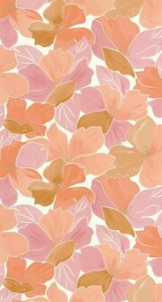 Caselio Flower Power FLP101884032 - Roze Behang