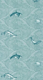 Caselio Our Planet OUP102017138 - Blauw Behang