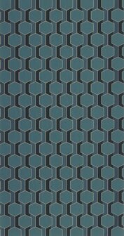 Casadeco Derby DERB89306914 - Blauw Behang