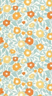 Caselio Happy Therapy HTH104070646 - Oranje Behang