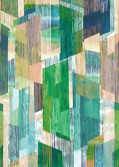 Casadeco Beauty Full Image - Groen BFIM84317303 Behang