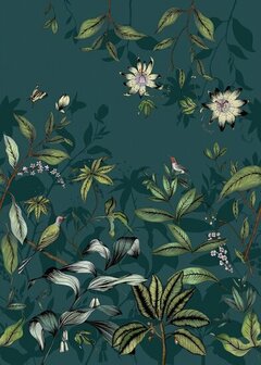 Casadeco Beauty Full Image 2 - Groen BFMA87086808 Behang