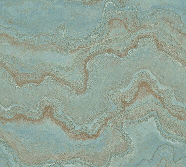 AS Creation Stories of Life - 39659-1 / 396591 Turquoise Behang