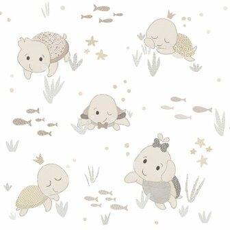 Noordwand Happy 14851 Wit Beige Behang