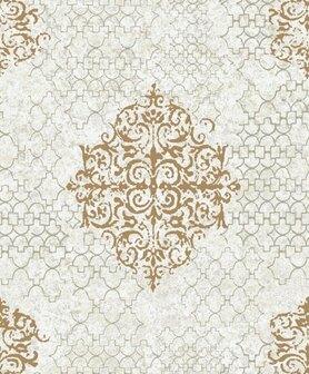 Noordwand Lustre CM2485 Cr&egrave;me / Beige Metallic Behang