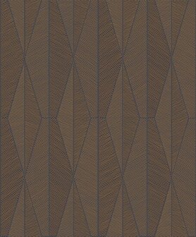 Khr&ocirc;ma by Masureel Mysa YSA306 Blauw / Brons Behang
