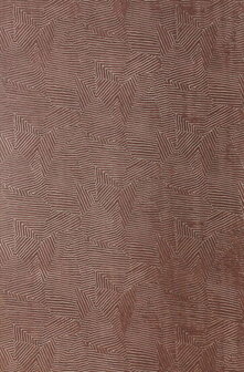 Casamance Nature Pr&eacute;cieuse - Textures 76543772 - Rood / Metallic Goud Behang