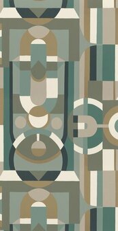 Casamance Faubourg Des Lumi&egrave;res 76250202 - Blauw Behang