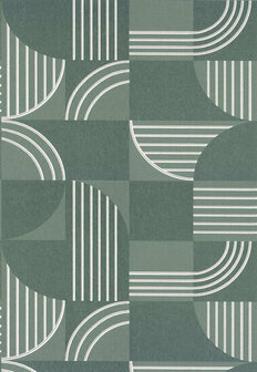 Casamance Faubourg Des Lumi&egrave;res 76271426 - Groen Behang