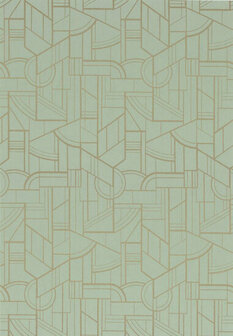 Casamance Faubourg Des Lumi&egrave;res 76292854 - Groen Behang