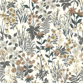 Dutch Wallcoverings Arcadia A70901 Beige / Grijs Behang