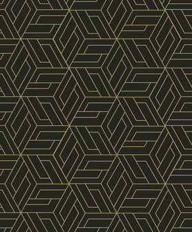 Dutch Wallcoverings Omura A67302 Zwart Behang
