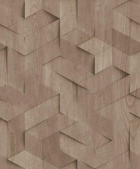 Dutch Wallcoverings Brut M744-08 Bruin Behang