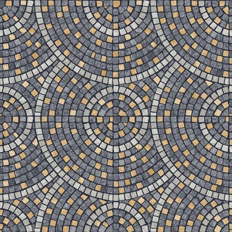 Dutch Wallcoverings Artifice M763-09 Grijs / Geel Behang