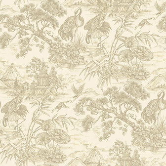 Dutch First Class Arboretum 91700 Creme Behang