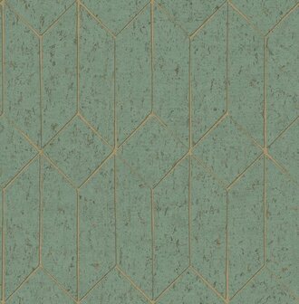 Dutch First Class Arber DL26704 Groen / Goud Behang