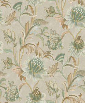 Dutch First Class Arabesque 36352 Beige / Groen Behang