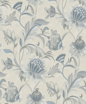 Dutch First Class Arabesque 36355 Beige / Blauw Behang