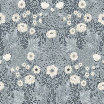 Dutch First Class Midbec Klara &amp; Tove 26003 Blauw Behang