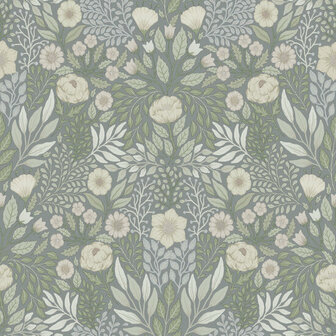 Dutch First Class Midbec Klara &amp; Tove 26019 Groen Behang