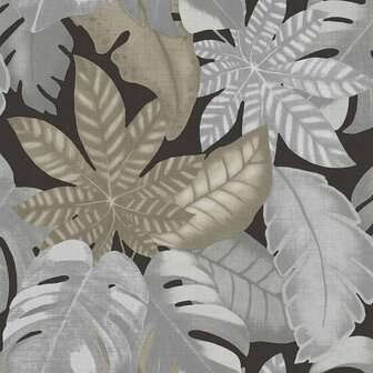 Noordwand Thai 26419 Zwart Beige Behang