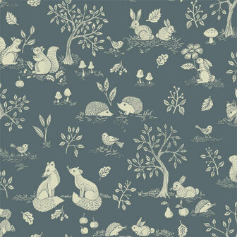 Midbec Gr&ouml;nhaga 44129 - Blauw Behang