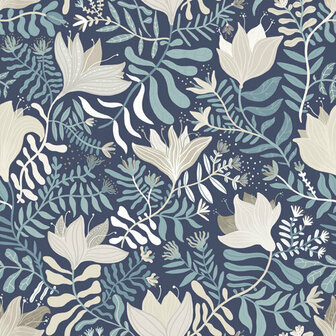 Dutch First Class Midbec Lina 55009 - Blauw Behang