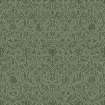 Dutch First Class Midbec Blomstermala 51020 - Groen Behang