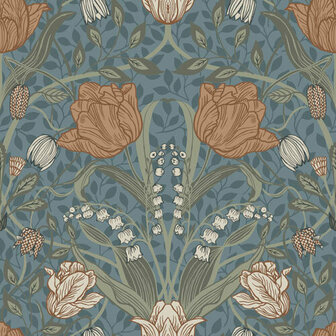 Dutch First Class Midbec Apelviken 33009 - Blauw / beige Behang