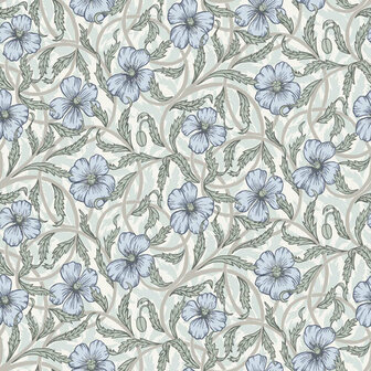 Dutch First Class Midbec Lyckebo 28027 - Blauw Behang