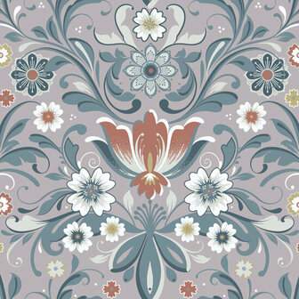 Dutch First Class Midbec Sunnano 24110 - Beige / Blauw Behang