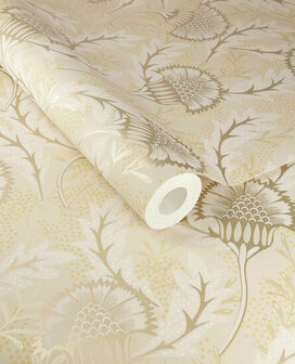 Eijffinger Solange 340210 Crme / Metallic Behang