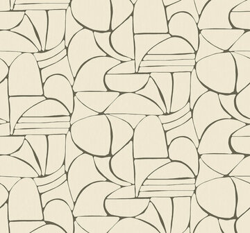 Eijffinger Solange 340280 Cr&egrave;me Behang
